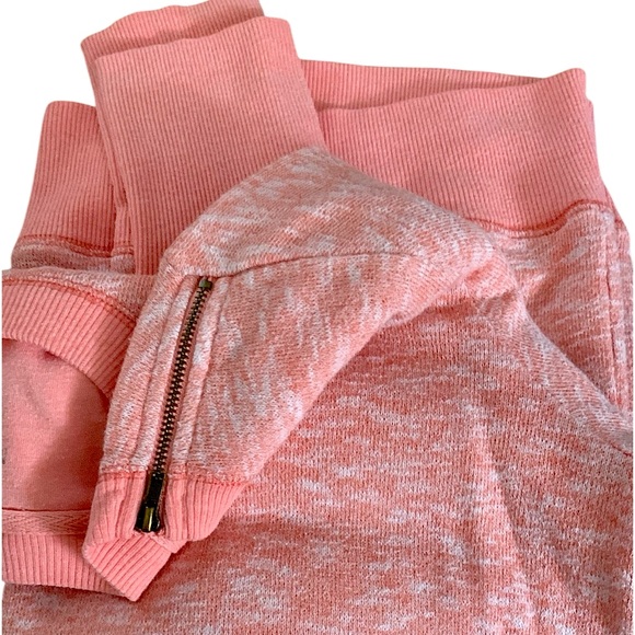 Merona lightweight heathered coral shoulder zip sweatshirt pullover - Picture 11 of 14